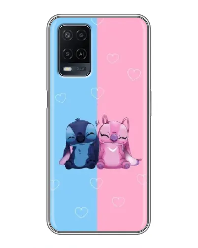 Чехол для OPPO A54 с картинкой «Stitch и Angel Love» Чехол для OPPO A54 с картинкой «Stitch и Angel Love»