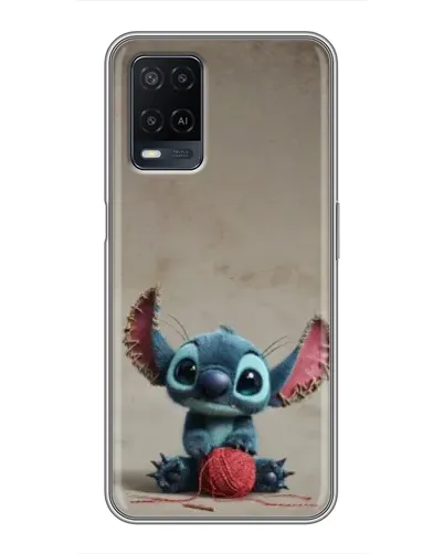 Чехол для OPPO A54 с картинкой «Стич на коричневом фоне» Чехол для OPPO A54 с картинкой «Стич на коричневом фоне»