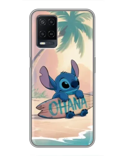 Чехол для OPPO A54 с картинкой «Стич на серфе» Чехол для OPPO A54 с картинкой «Стич на серфе»