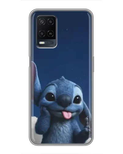 Чехол для OPPO A54 с картинкой «Стич в облаках» Чехол для OPPO A54 с картинкой «Стич в облаках»