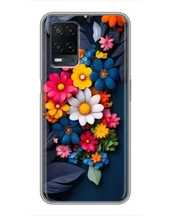 Чехол для OPPO A54 с картинкой «Цветочная феерия» Чехол для OPPO A54 с картинкой «Цветочная феерия»