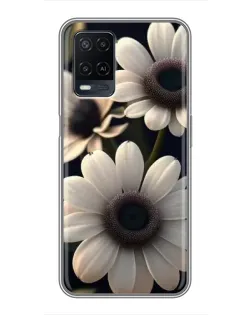 Чехол для OPPO A54 с картинкой «Белые маргаритки макро» Чехол для OPPO A54 с картинкой «Белые маргаритки макро»
