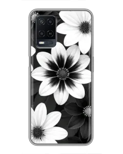 Чехол для OPPO A54 с картинкой «Монохромные астры» Чехол для OPPO A54 с картинкой «Монохромные астры»