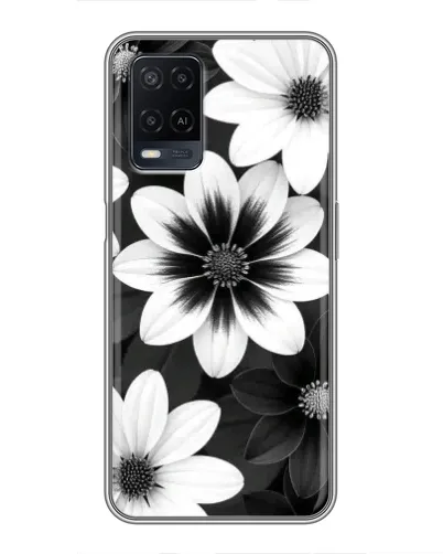 Чехол для OPPO A54 с картинкой «Монохромные астры» Чехол для OPPO A54 с картинкой «Монохромные астры»