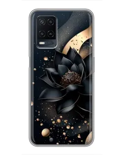 Чехол для OPPO A54 с картинкой «Черный лотос» Чехол для OPPO A54 с картинкой «Черный лотос»