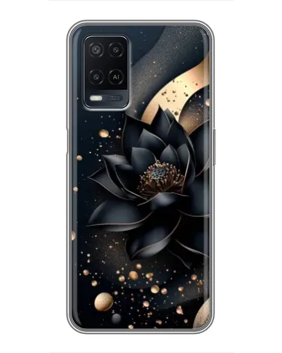 Чехол для OPPO A54 с картинкой «Черный лотос» Чехол для OPPO A54 с картинкой «Черный лотос»