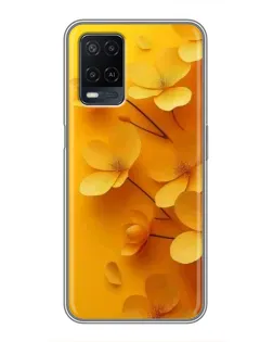Чехол для OPPO A54 с картинкой «Золотые лепестки» Чехол для OPPO A54 с картинкой «Золотые лепестки»