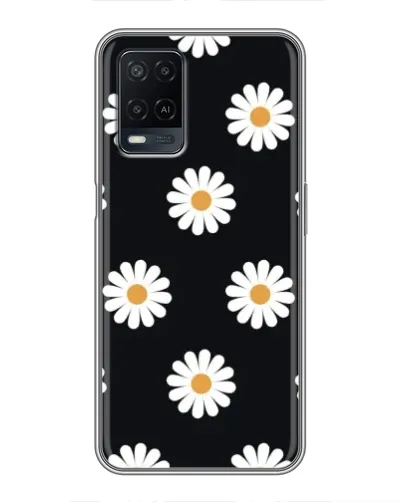 Чехол для OPPO A54 с картинкой «Ромашки на черном» Чехол для OPPO A54 с картинкой «Ромашки на черном»