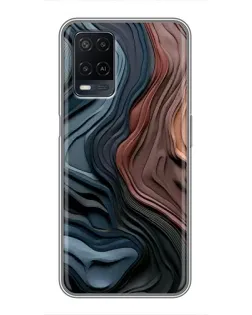 Чехол для OPPO A54 с картинкой «Цветные волны каньона» Чехол для OPPO A54 с картинкой «Цветные волны каньона»