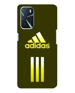Чехол для OPPO A54s с картинкой «Оливковый градиент Adidas»