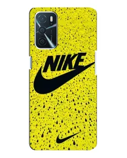 Чехол для OPPO A54s с картинкой «Желтый текстурный Nike»
