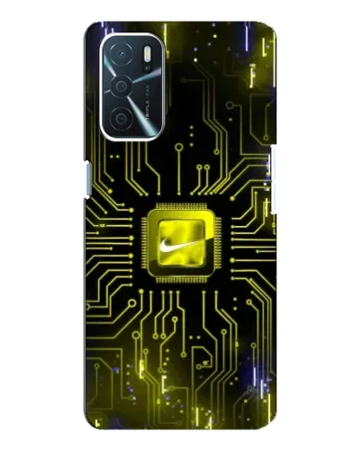 Чехол для OPPO A54s с картинкой «Nike — золотая искра» Чехол для OPPO A54s с картинкой «Nike — золотая искра»