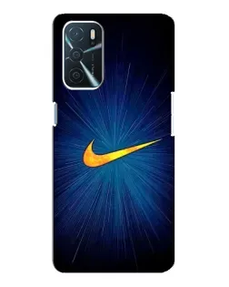 Чехол для OPPO A54s с картинкой «Синий пульс Nike» Чехол для OPPO A54s с картинкой «Синий пульс Nike»