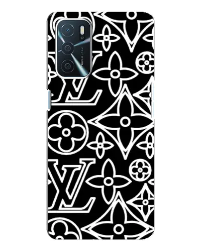 Чехол для OPPO A54s с картинкой «Черно-белый узор LV» Чехол для OPPO A54s с картинкой «Черно-белый узор LV»