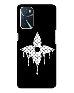 Чехол для OPPO A54s с картинкой «Цветочная монограмма»