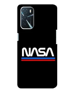 Чехол для OPPO A54s с картинкой «NASA — классика Red Blue»