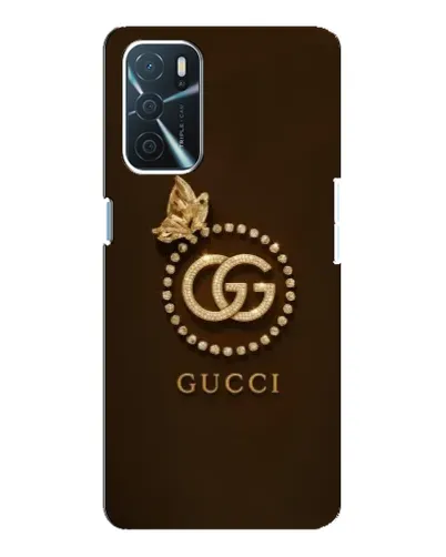 Чехол для OPPO A54s с картинкой «Gucci — золотая бабочка»
