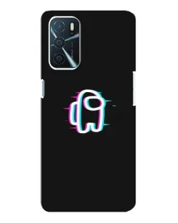 Чохол для OPPO A54s з картинкою «Among Us неон»