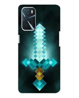 Чохол для OPPO A54s з картинкою «Алмазний меч неон»