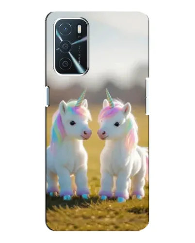 Чехол для OPPO A54s с картинкой «Пара единорогов» Чехол для OPPO A54s с картинкой «Пара единорогов»