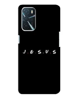 Чехол для OPPO A54s с картинкой «Точки веры J.E.S.U.S.»