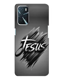 Чехол для OPPO A54s с картинкой «Надпись Jesus Graffiti»