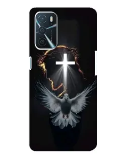 Чехол для OPPO A54s с картинкой «Голубь и Свет»