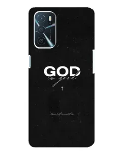 Чехол для OPPO A54s с картинкой «GOD — Бог над всем»