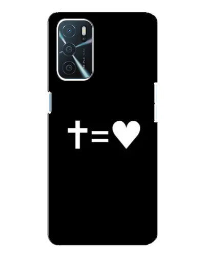 Чехол для OPPO A54s с картинкой «Крест и Сердце» Чехол для OPPO A54s с картинкой «Крест и Сердце»