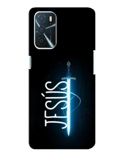 Чехол для OPPO A54s с картинкой «Меч Духа Jesus»