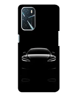 Чехол для OPPO A54s с картинкой «Силуэт Tesla Night» Чехол для OPPO A54s с картинкой «Силуэт Tesla Night»