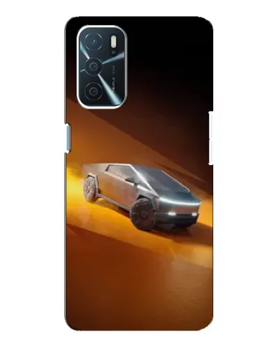 Чехол для OPPO A54s с картинкой «Cybertruck в пустыне»