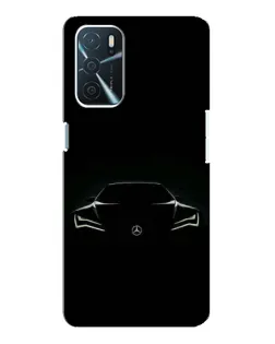 Чехол для OPPO A54s с картинкой «Mercedes — силуэт авто» Чехол для OPPO A54s с картинкой «Mercedes — силуэт авто»