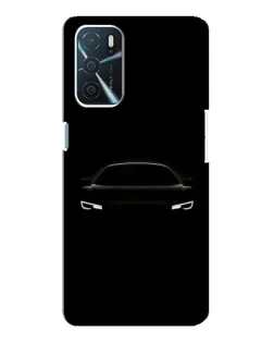 Чехол для OPPO A54s с картинкой «Взгляд Audi в темноте»