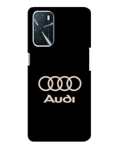Чехол для OPPO A54s с картинкой «Audi — золотой логотип»