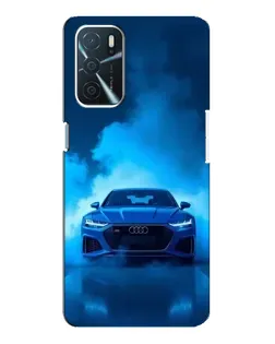Чехол для OPPO A54s с картинкой «Audi — голубая энергия»