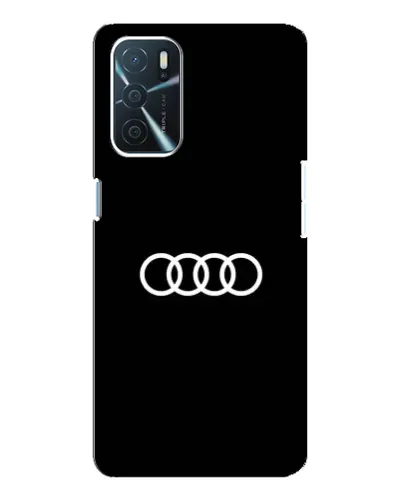 Чехол для OPPO A54s с картинкой «Audi White Logo»