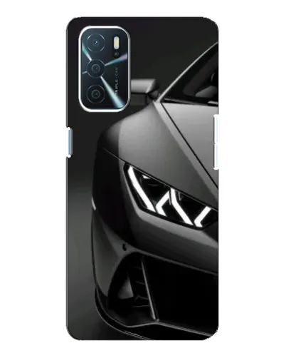 Чехол для OPPO A54s с картинкой «Lamborghini фары детализация»