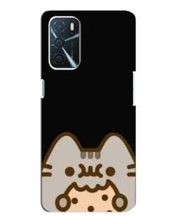 Чохол для OPPO A54s з картинкою «Пушин на чорному»