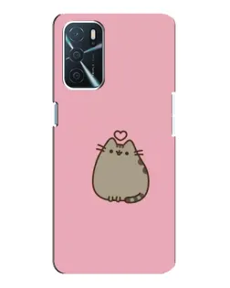 Чохол для OPPO A54s з картинкою «Pusheen серце»