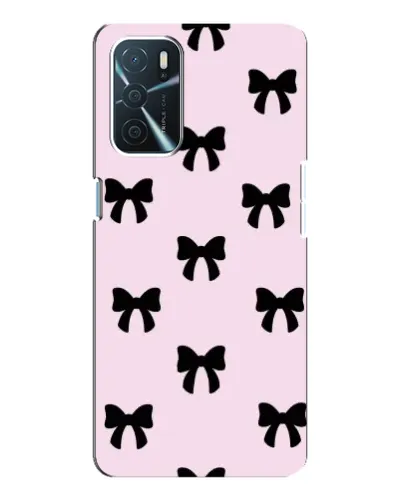 Чохол для OPPO A54s з картинкою «Чорні банти Coquette»