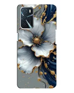 Чохол для OPPO A54s з картинкою «Біла квітка та золотий флюїд» Чохол для OPPO A54s з картинкою «Біла квітка та золотий флюїд»