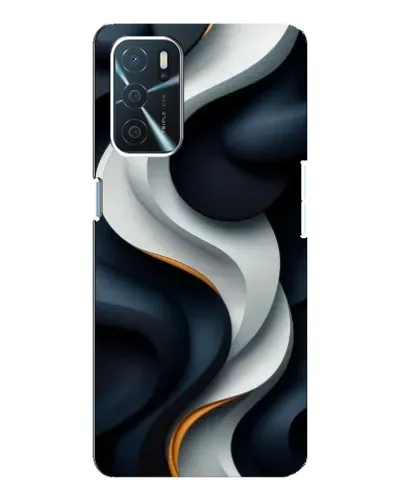 Чохол для OPPO A54s з картинкою «Об'ємні чорно-білі стрічки» Чохол для OPPO A54s з картинкою «Об'ємні чорно-білі стрічки»