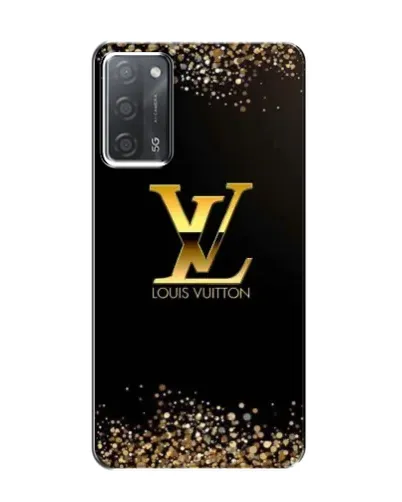 Чехол для OPPO A55 с картинкой «LV — золотые искры»