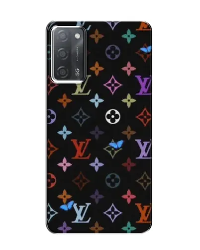 Чехол для OPPO A55 с картинкой «Цветная монограмма LV»