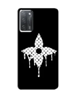 Чехол для OPPO A55 с картинкой «Цветочная монограмма»