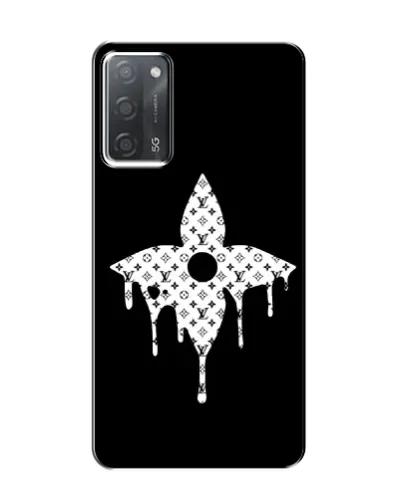 Чехол для OPPO A55 с картинкой «Цветочная монограмма»
