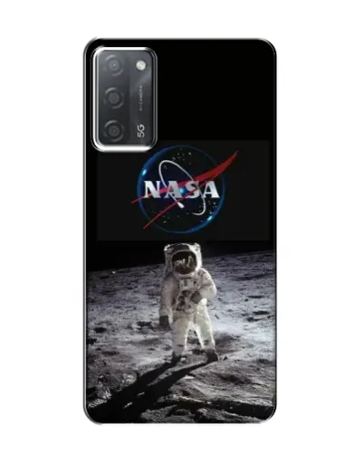 Чохол для OPPO A55 з картинкою «Астронавт на Місяці»