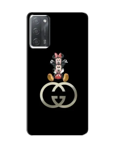 Чехол для OPPO A55 с картинкой «Минни Маус на лого»