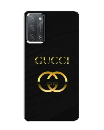 Чехол для OPPO A55 с картинкой «Золотой логотип Gucci»